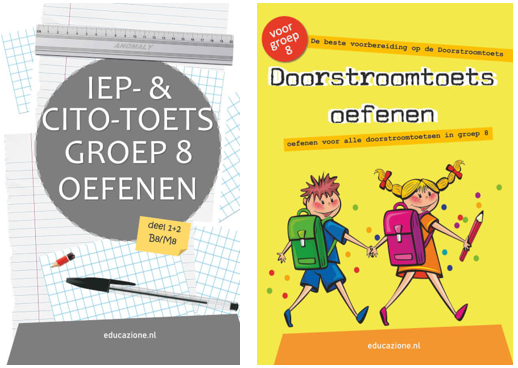 IEP- en Cito-toets groep 8 oefenboek en Doorstroomtoets oefenen